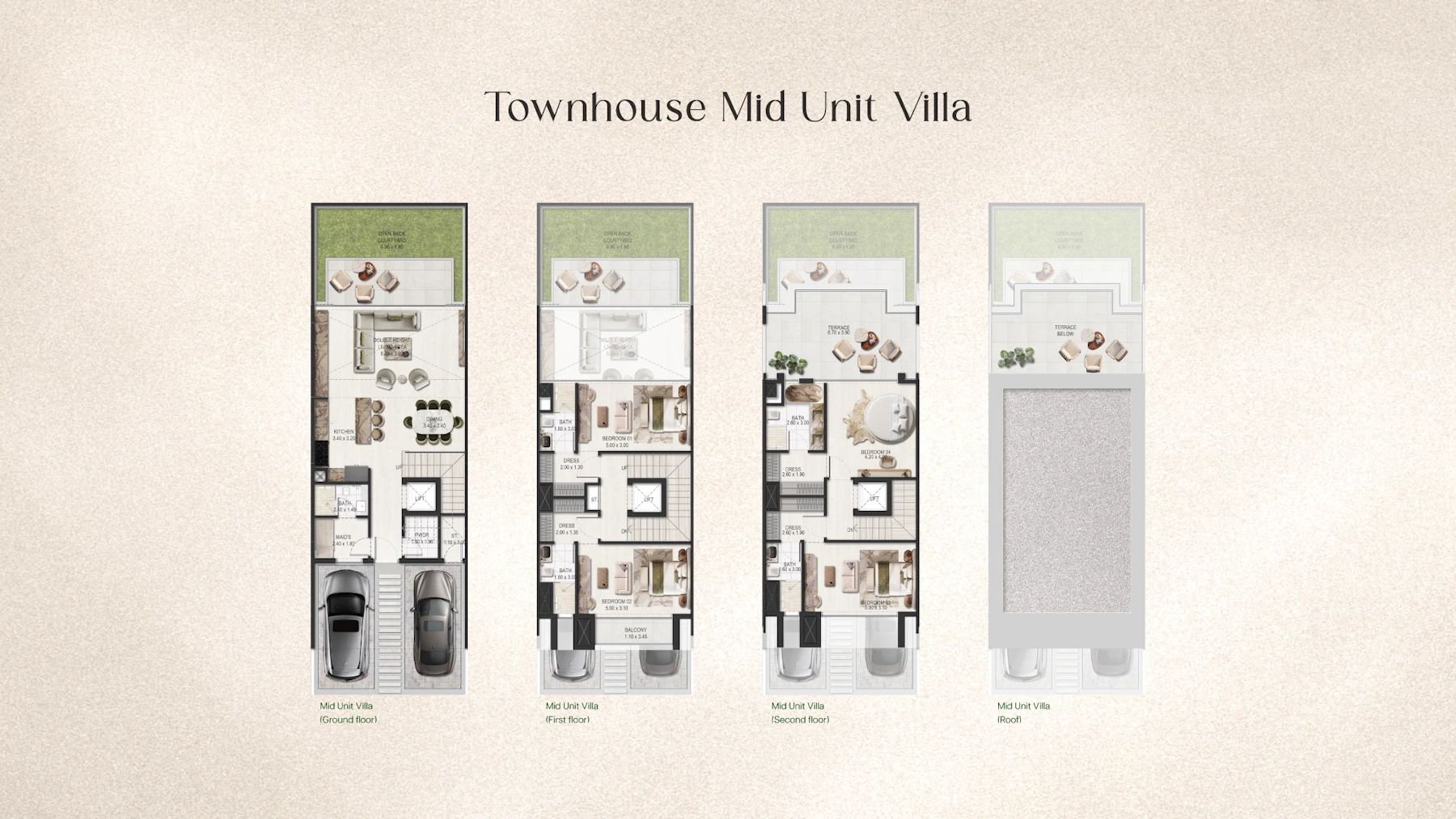 Four bedroom villa floor plan