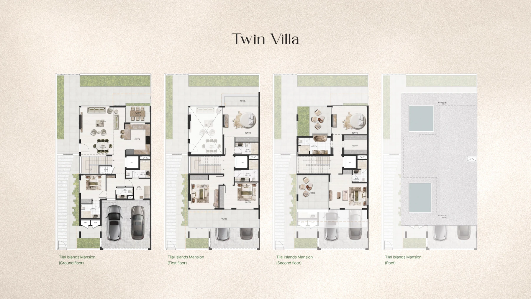 Twin villa floor plan